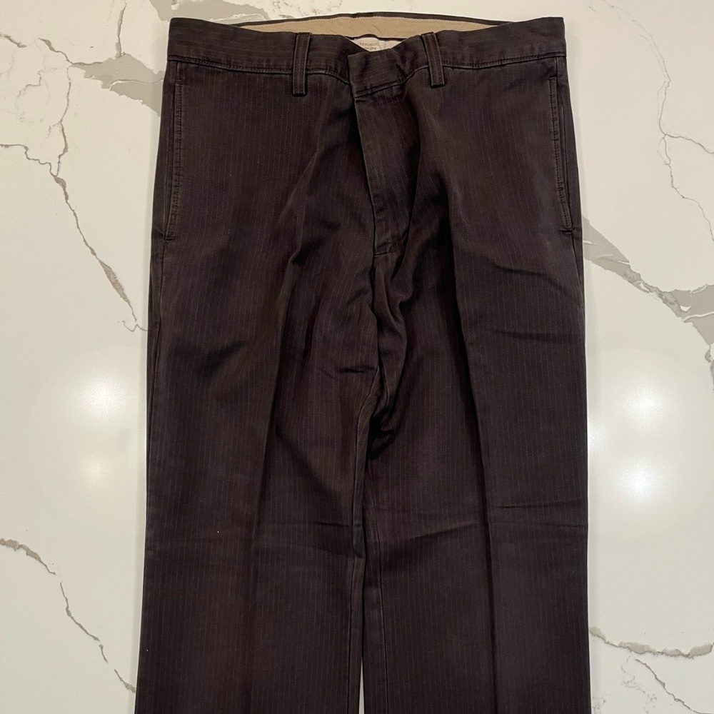 Banana Republic Brown Striped Pants, Size 33/32
